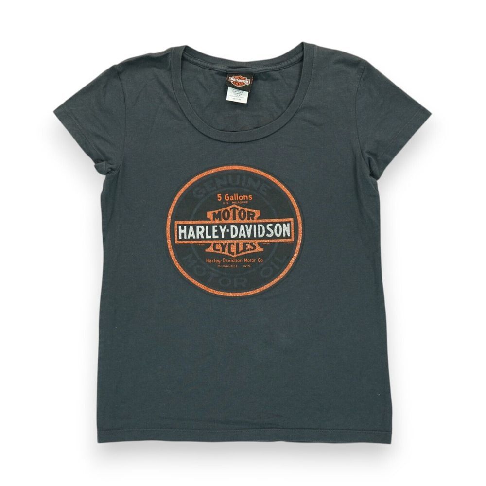 Harley Davidson Motorcycles Genuine Motor Oil Milwaukee Womens Tshirt‎ Medium